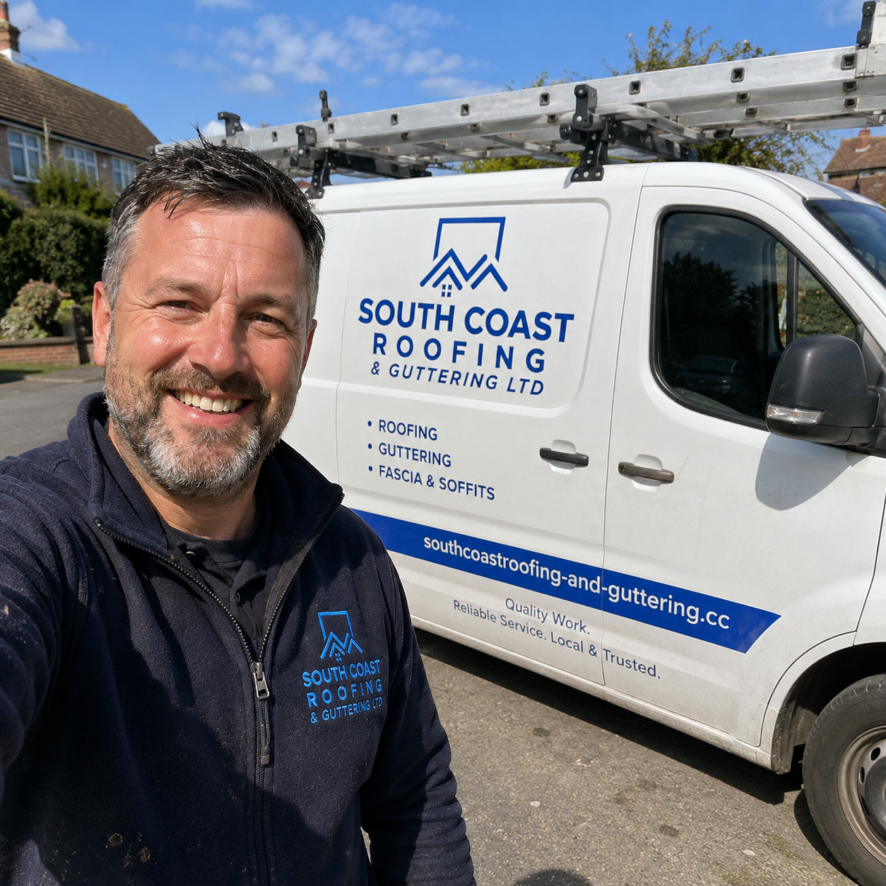 Fred Levy, owner of South Coast Roofing & Guttering Ltd